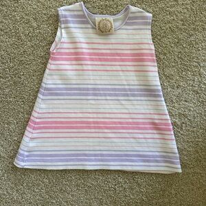 The Beaufort Bonnet Company Pink and Purple Striped dress